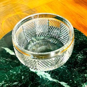 Ralph Lauren Crystal Herringbone Bowl